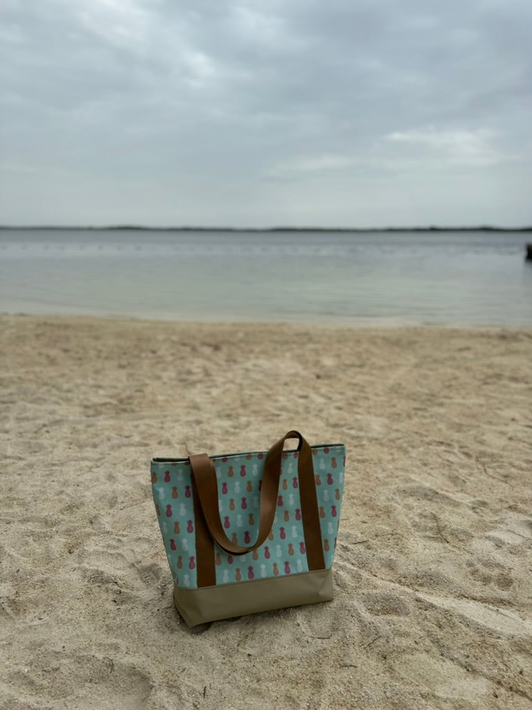 Set Pineapple Tote and Clutch / Set Bolso playero (Piña)