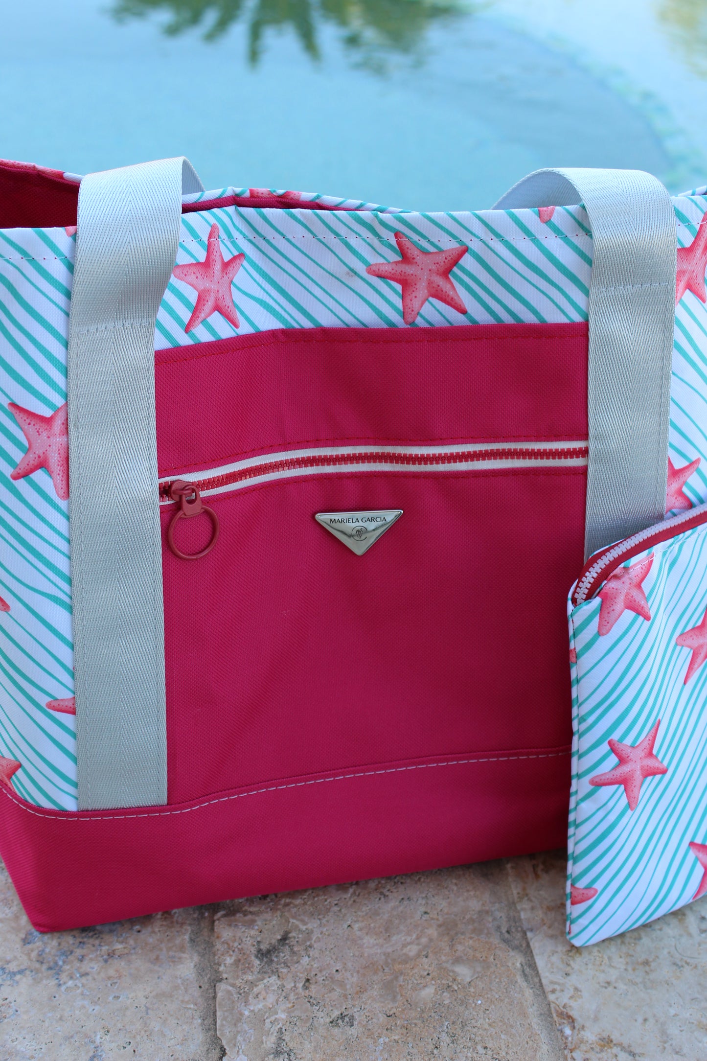 Set Starfish Tote and Clutch / Set Bolso-Clutch playero (Estrella de Mar)