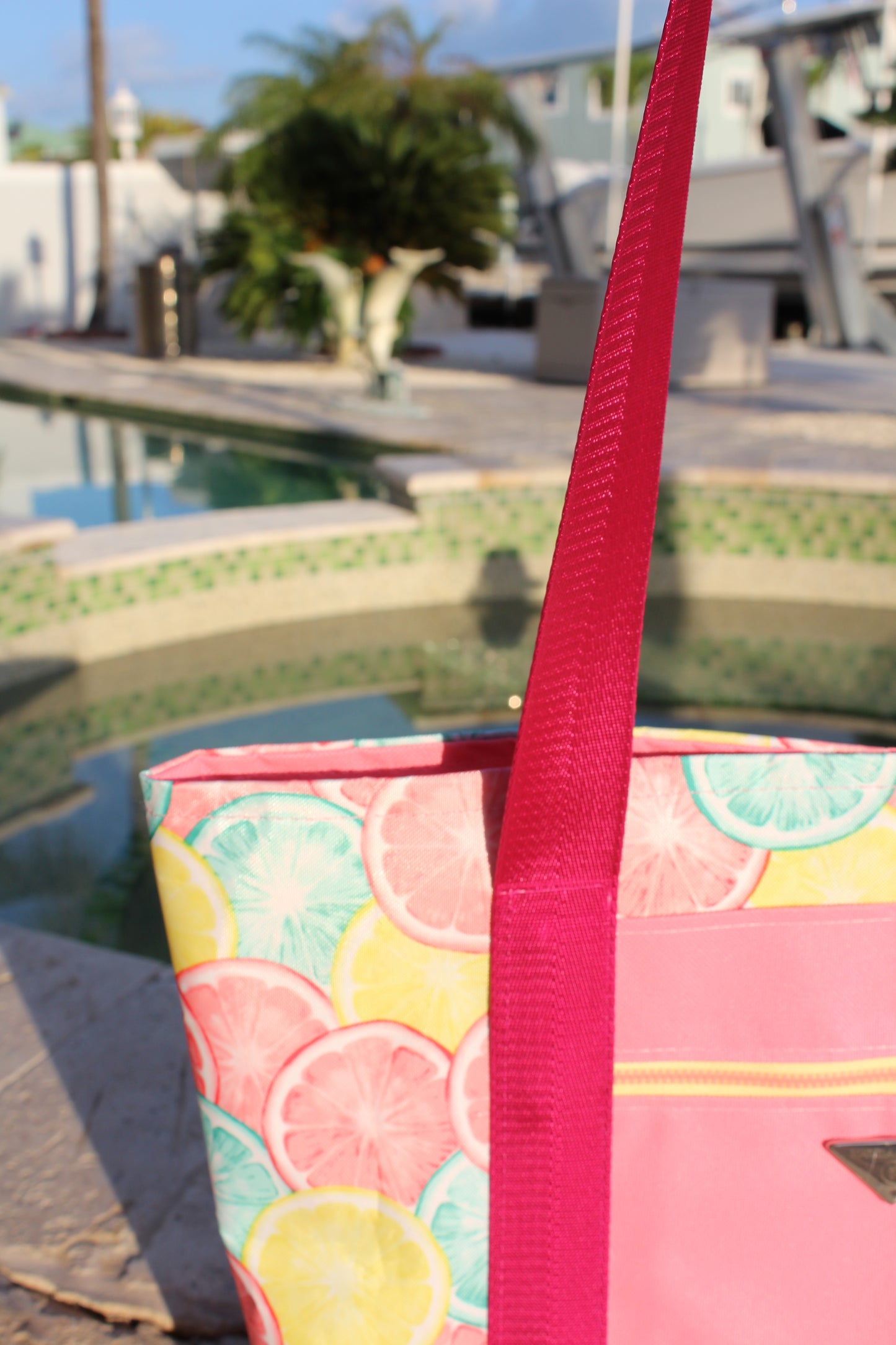 Set Citric Tote and Clutch / Set Bolso playero (Cítrico)