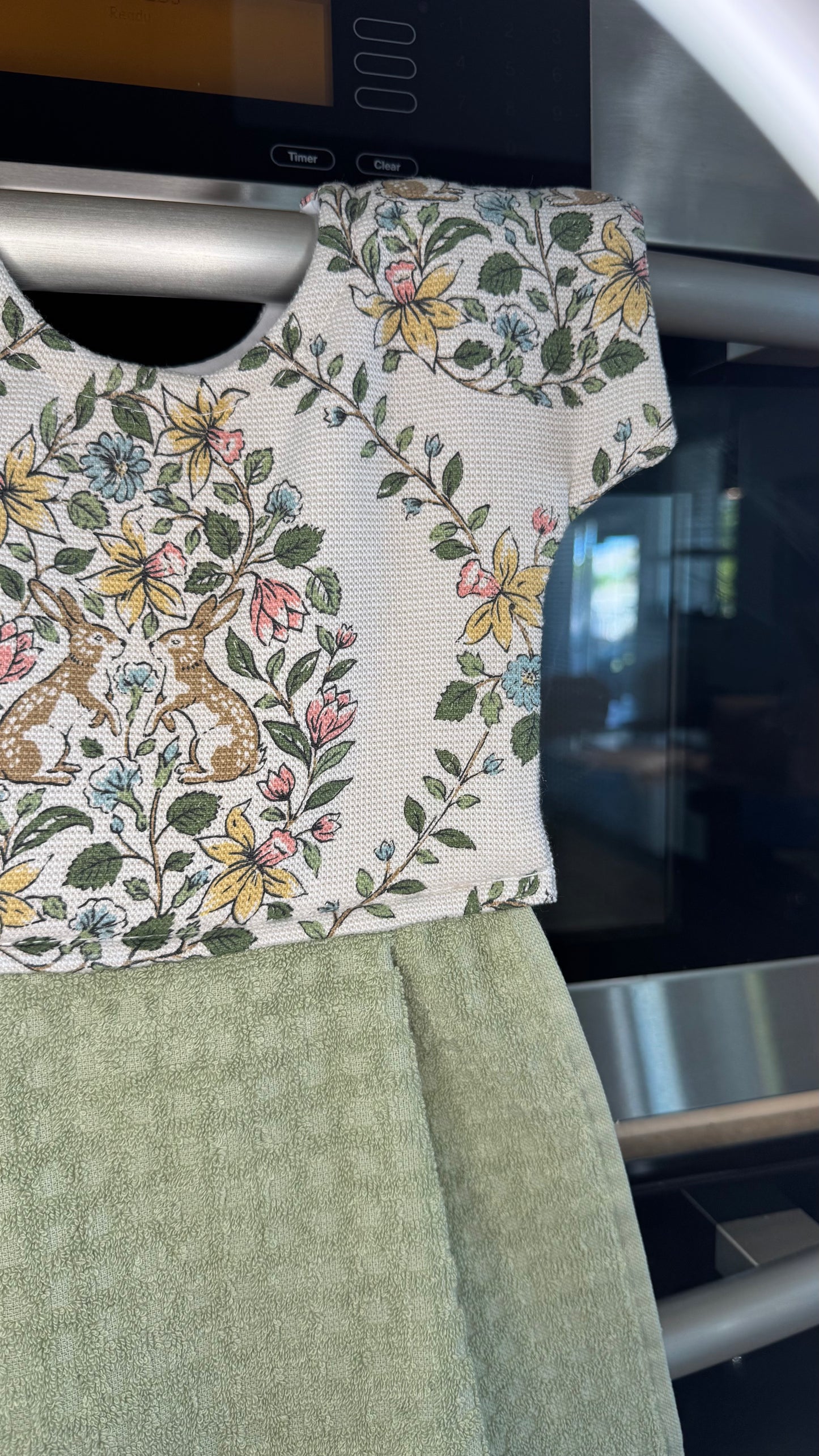 Bunny Oven Door Towels
