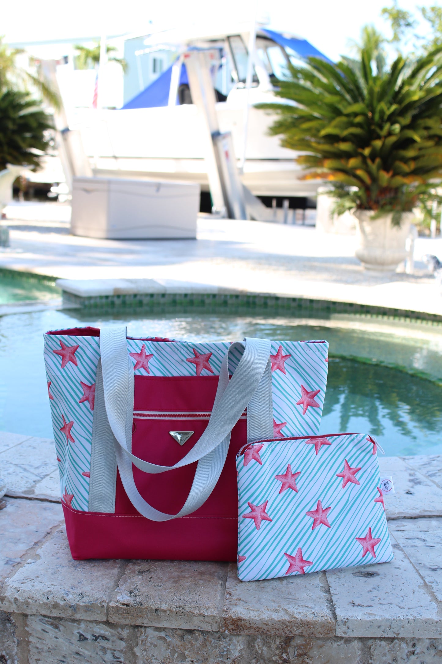 Set Starfish Tote and Clutch   /   Set Bolso-Clutch playero (Estrella de Mar)