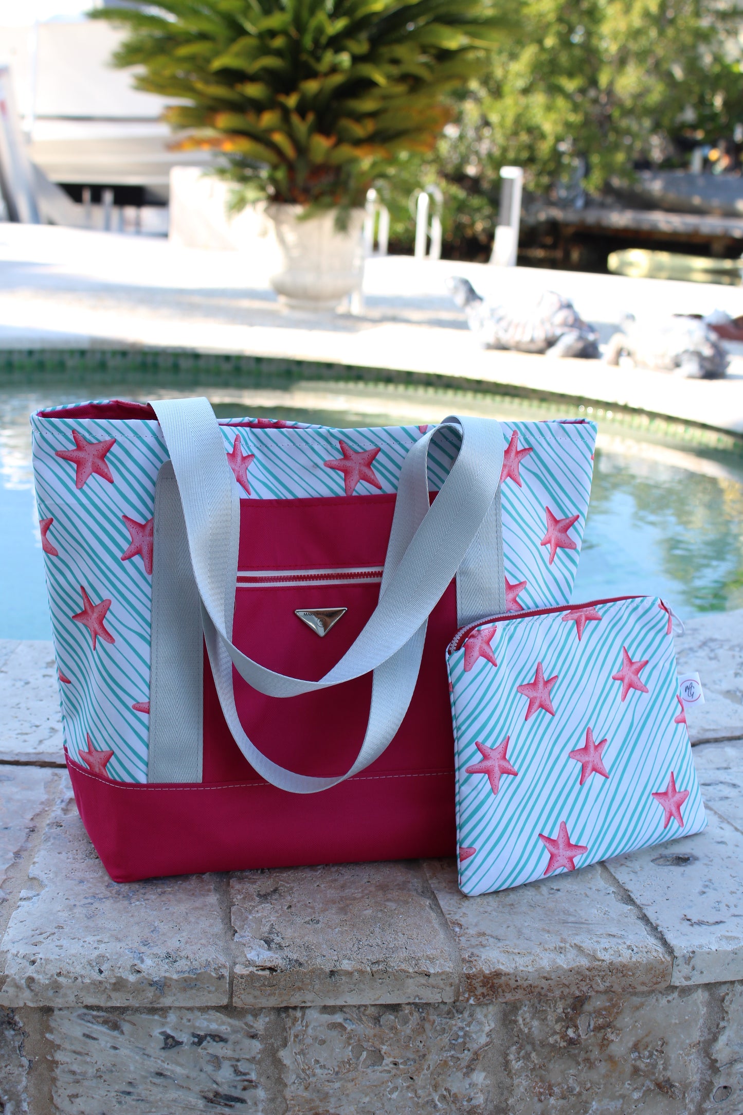 Set Starfish Tote and Clutch   /   Set Bolso-Clutch playero (Estrella de Mar)