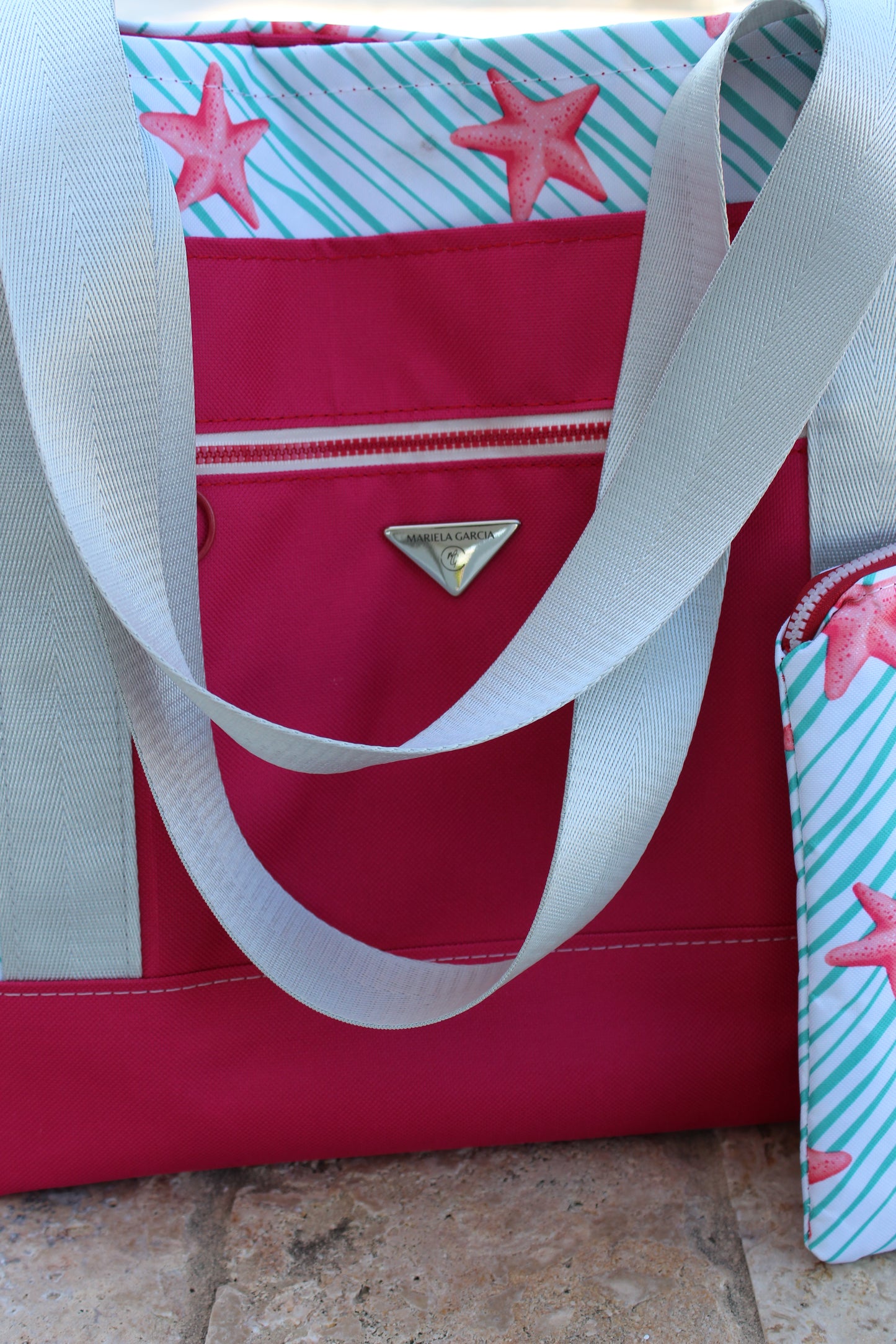 Set Starfish Tote and Clutch   /   Set Bolso-Clutch playero (Estrella de Mar)
