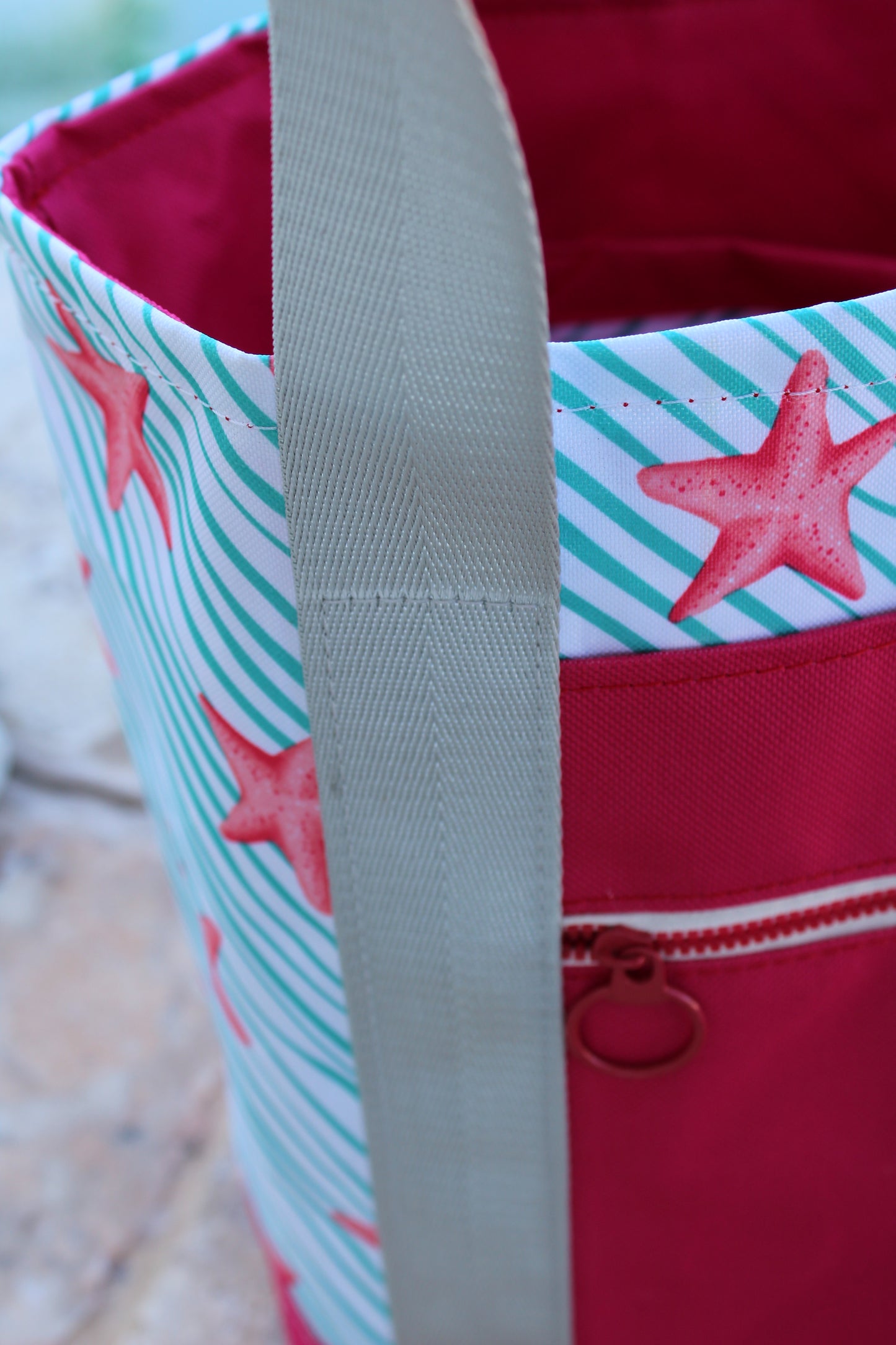 Set Starfish Tote and Clutch   /   Set Bolso-Clutch playero (Estrella de Mar)