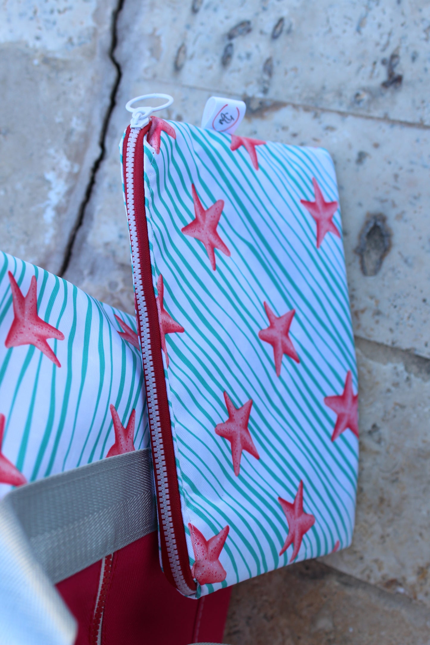 Set Starfish Tote and Clutch   /   Set Bolso-Clutch playero (Estrella de Mar)